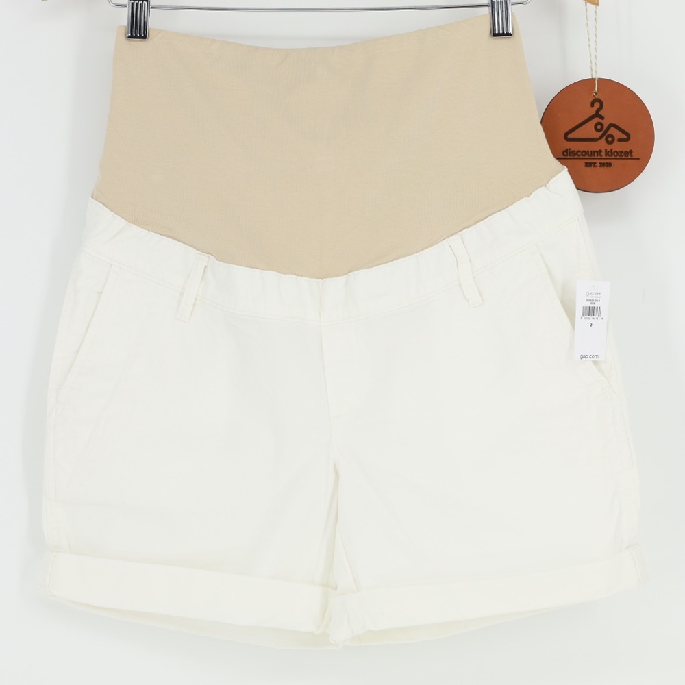 NWT GAP 5” Maternity Full Panel Stretch Khaki Shorts